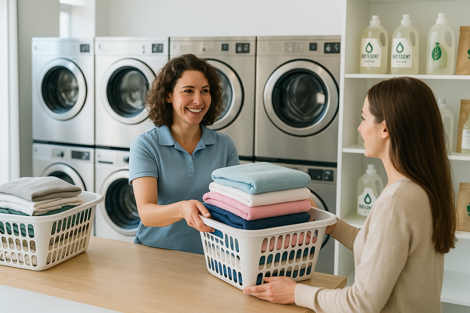 Wash and fold near me – professional laundry service with neatly folded clothes, eco-friendly detergents, and reliable customer care in New York.